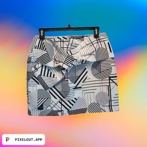 SALE!! Do+Be Mini Skirt, black and white, M, 8/10